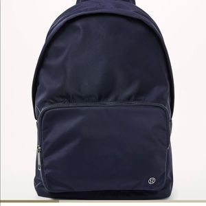 Lululemon Satin navy backpack